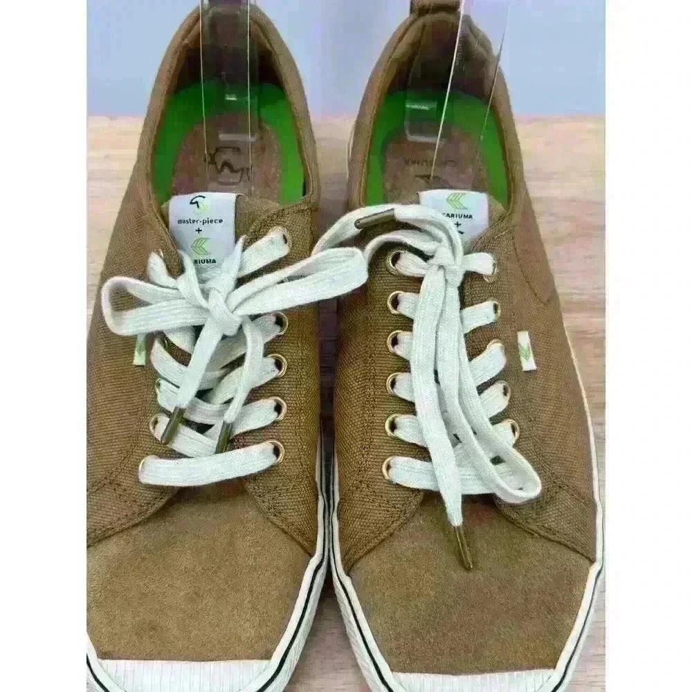 CARIUMA‎ x master-piece Comfortable Brown Low Sneakers Men's Sz 11 Women Sz 12.5 - Picture 2 of 11